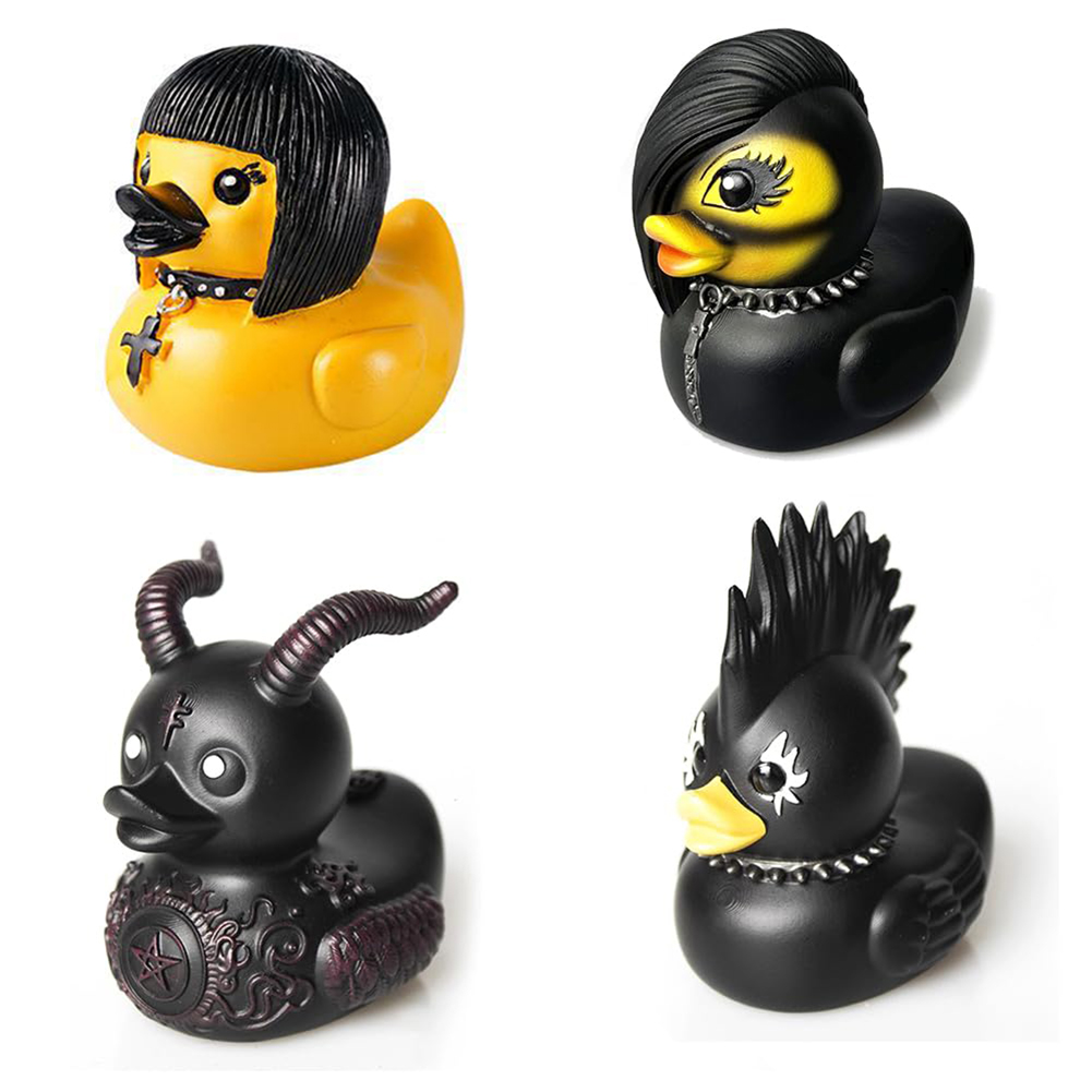 Art Craft Duck - Gothic Satan Duck Standbeeld Goth Punk