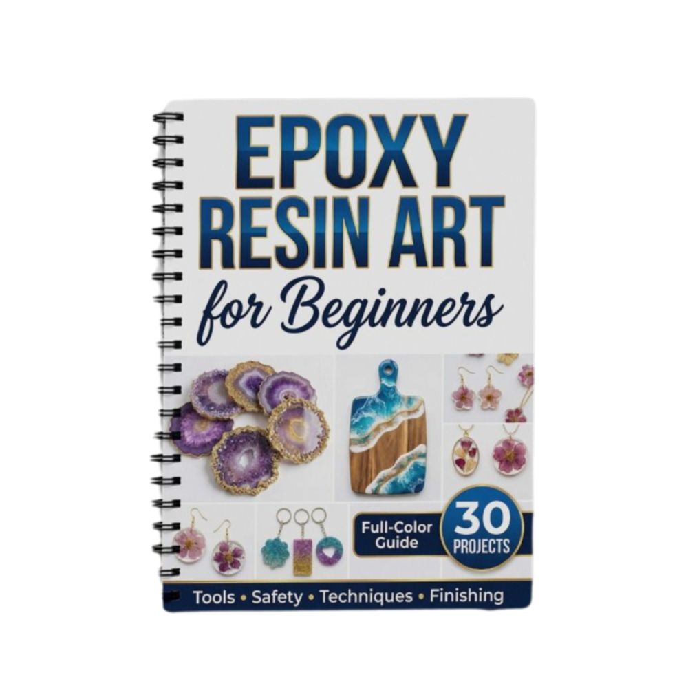 Art Craft Notebook - Stapsgewijs epoxyhars-kunsthandboek 30 projecten Creatieve essentiële
