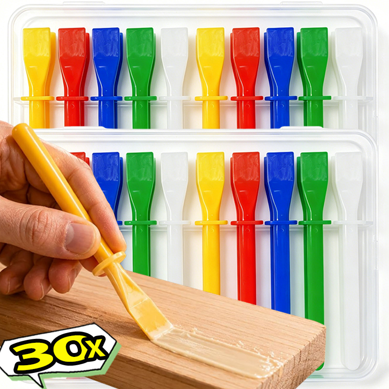 Art Craft Glue - 30/10PCS Lijmstrooier Lijmborstels Handheld DIY Art