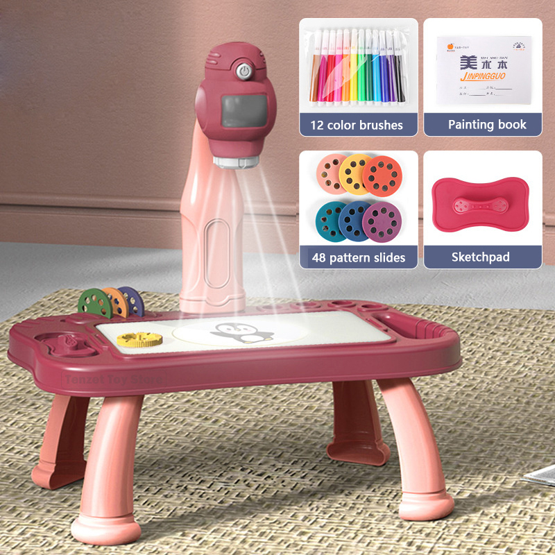 Art Craft Toys - Smart Projector Kids Schilderij Tafel Set