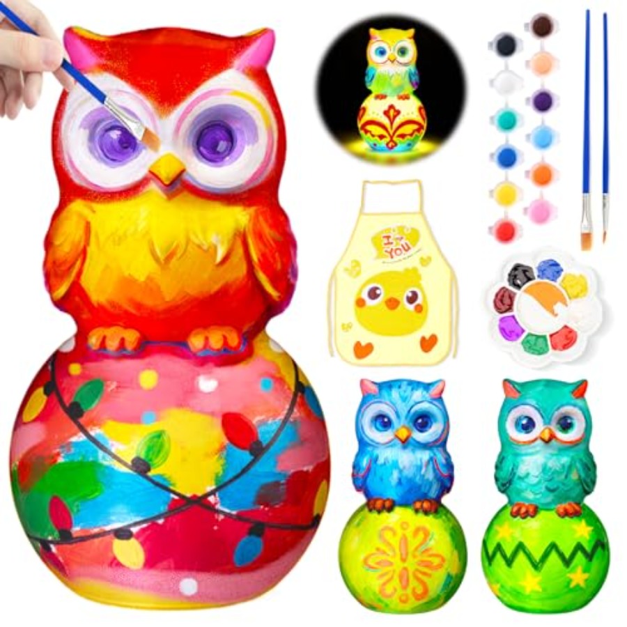 Art Craft Toys - Schilder Je Eigen Lamp Set, Knutselwerk