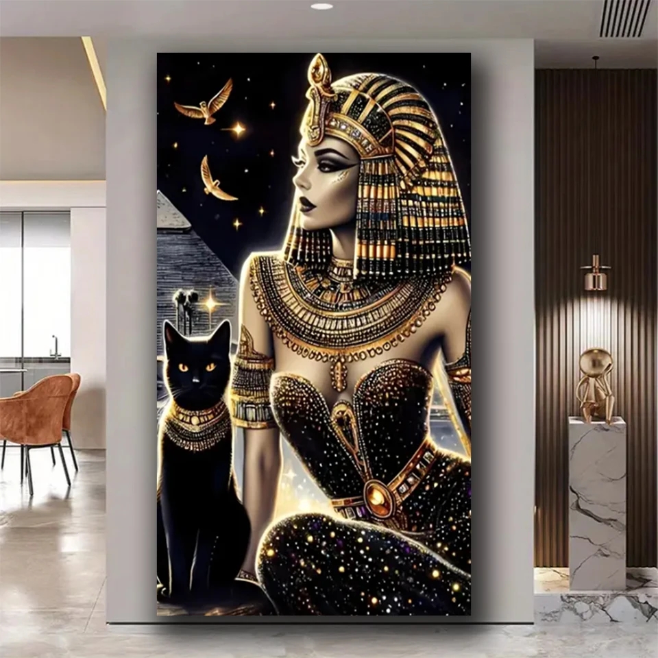 Queen Art Craft - Levendige diy diamant schilderij oude Egyptische