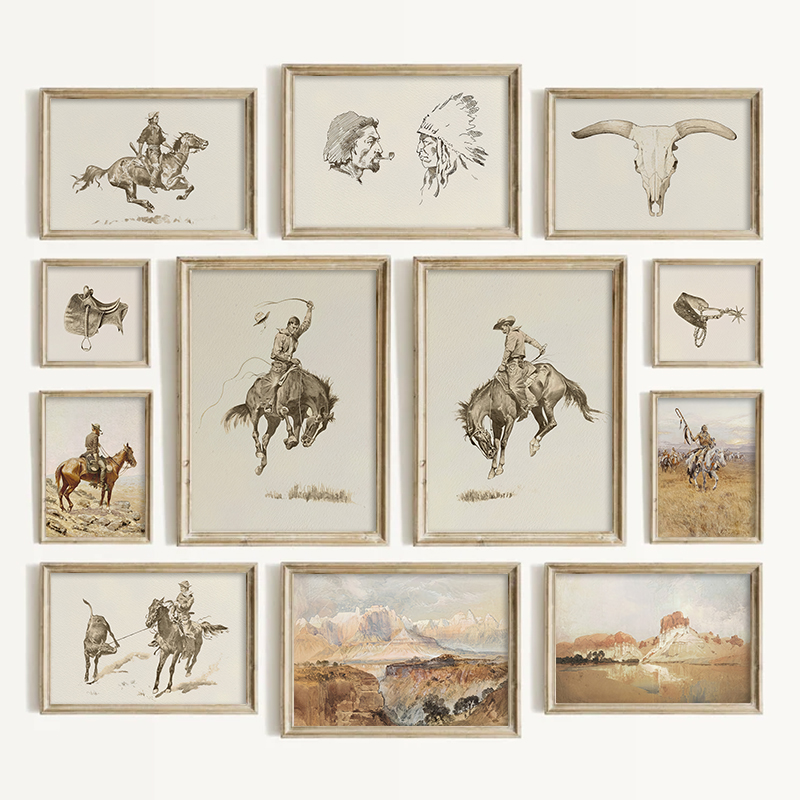 Art Craft Toys - Zuidwestelijke stijl cowboy wanddecoratie vintage westerse