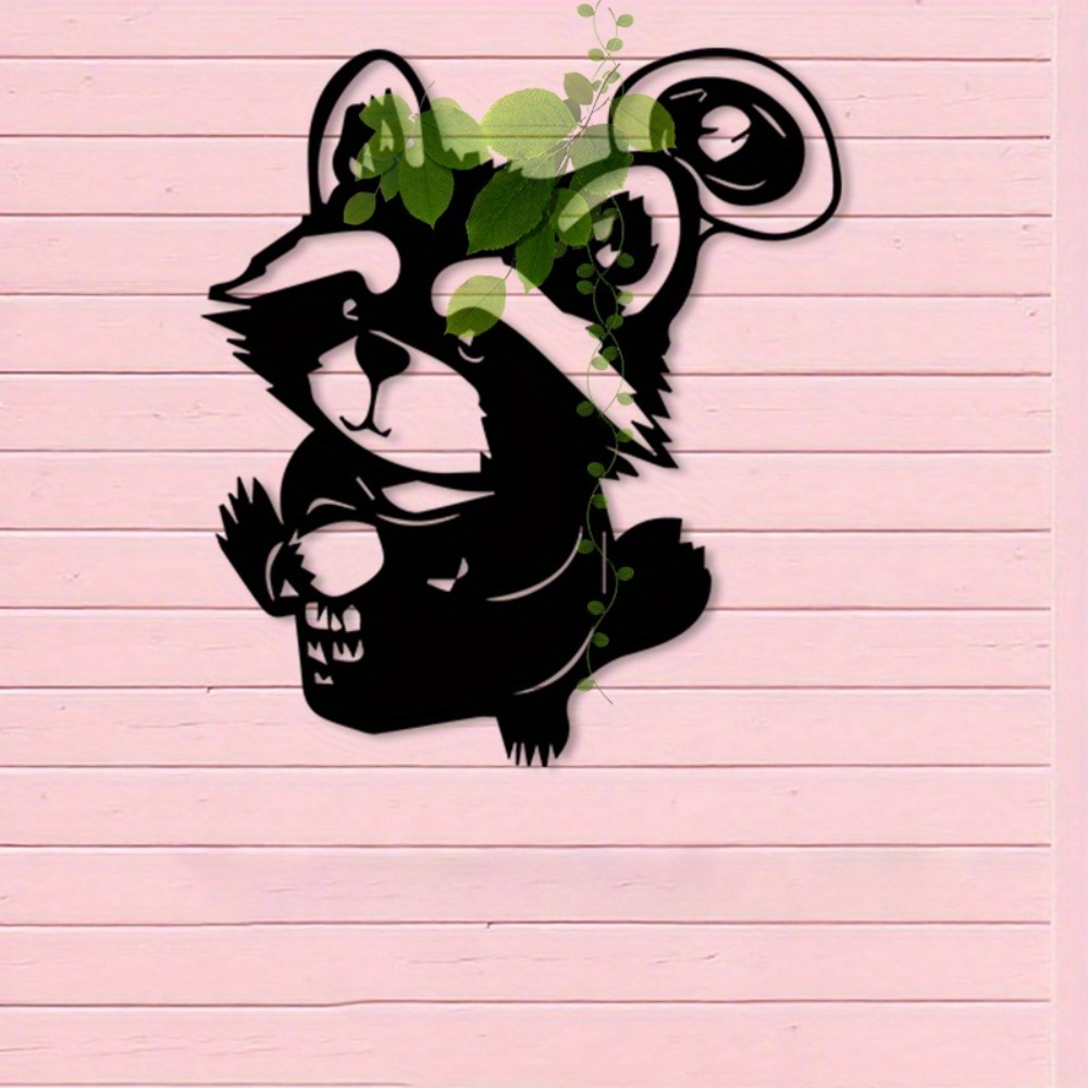 Art Craft Cafe - CIFBUY ijzeren wandkunst rode panda metalen