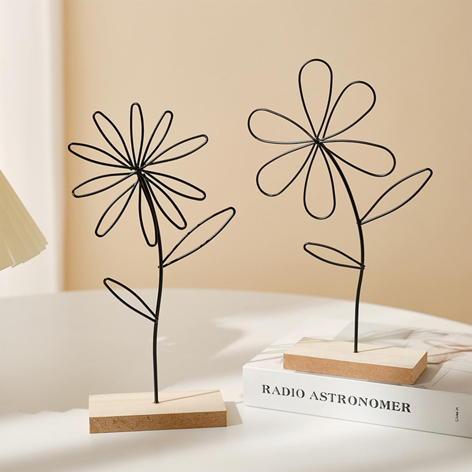 Art Craft Cafe - Iron Desktop Art - Roestvrij bloemontwerpornament