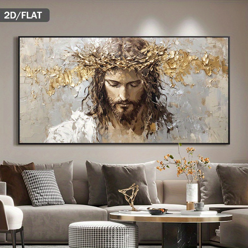 Art Craft Toys - Jezus Christus doornenkroon canvas schilderij religieuze
