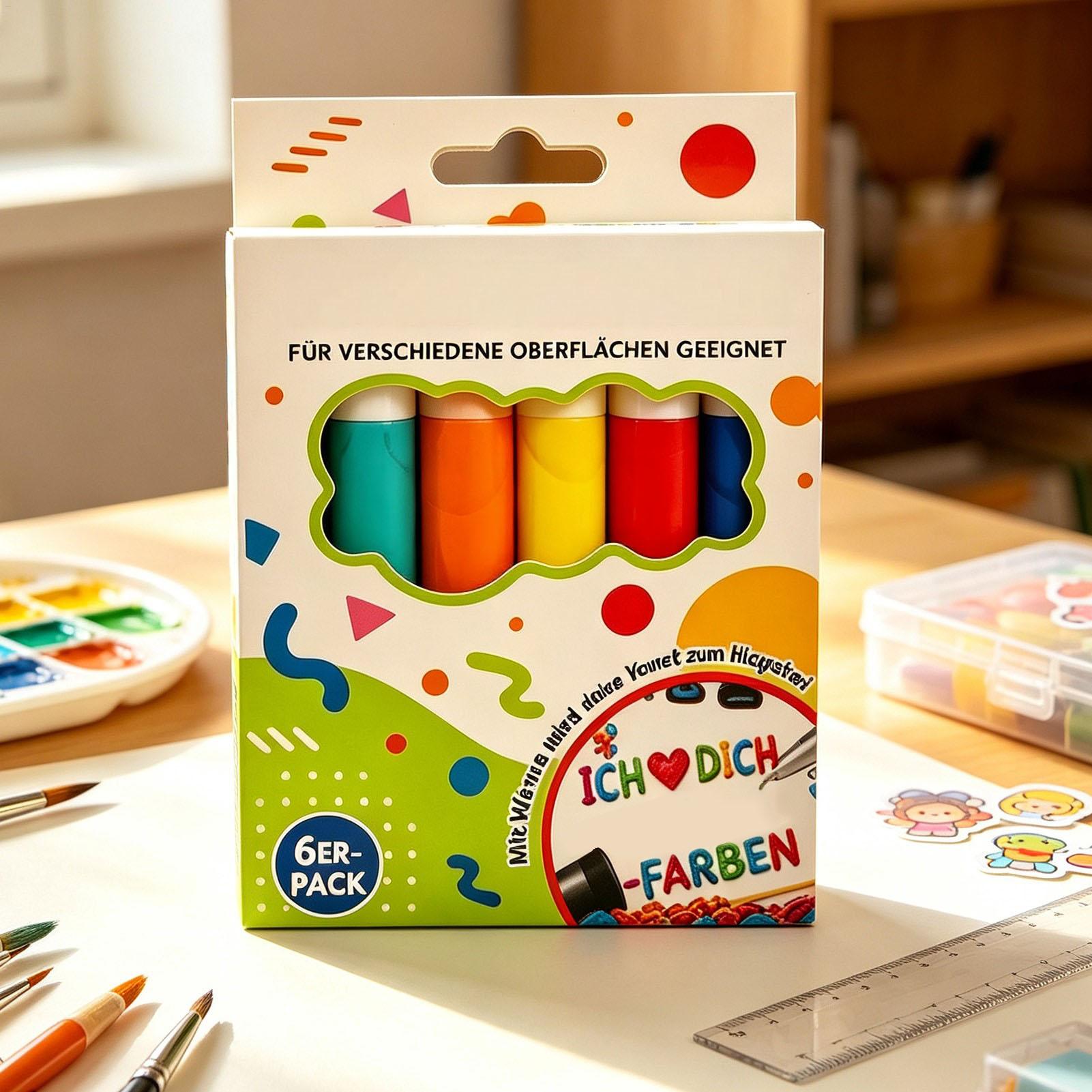 Art And Craft With Paint - Bubble Pen 6/12-delige Art Tekening 3D