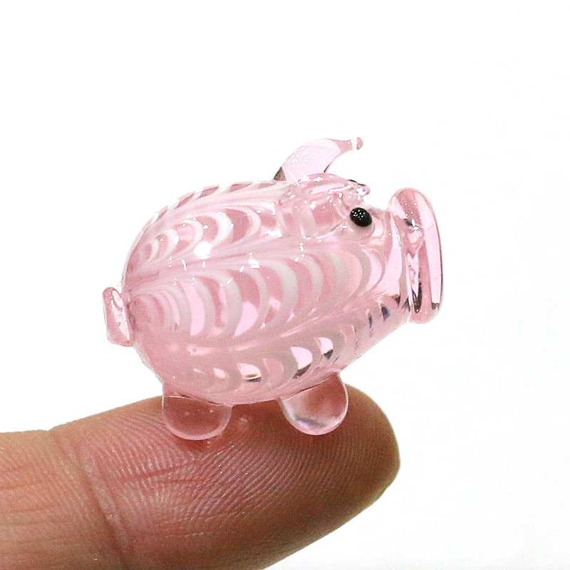 Craft And Art Difference - Murano glazen varkentje miniatuurfiguur verschillende stijlen