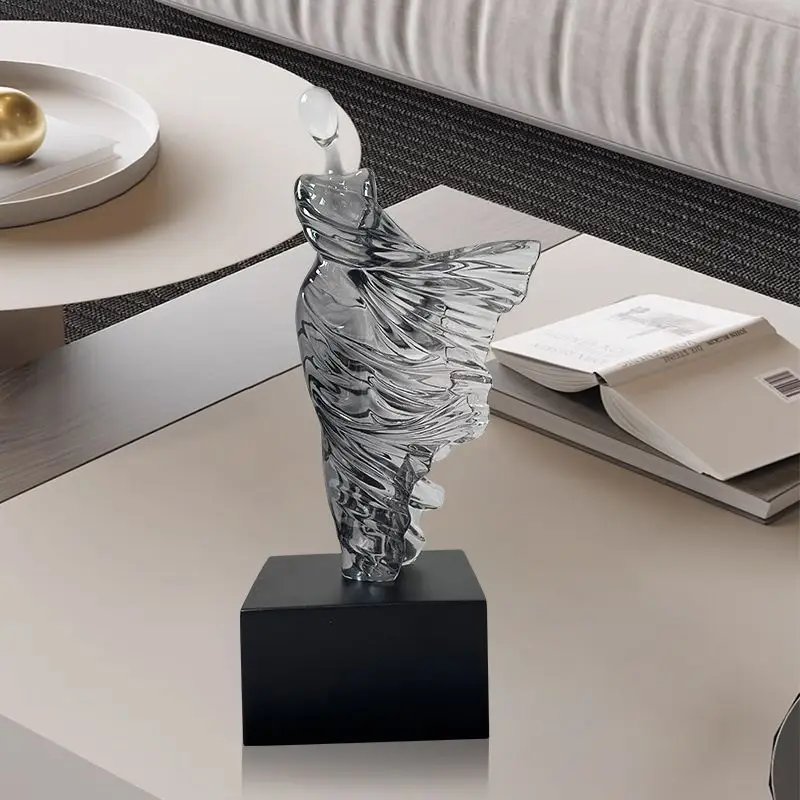 Art Craft Cafe - Abstract karakter hars sculptuur Scandinavische kunst
