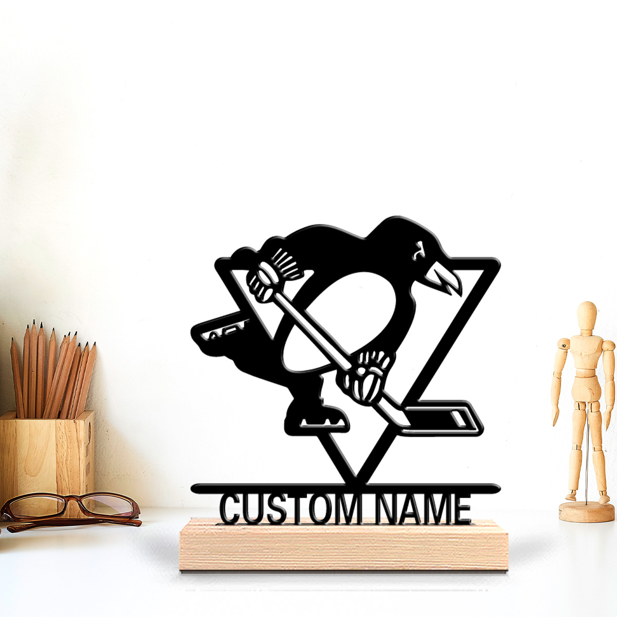 1 stuk ijshockeyclub metalen b - Art Craft Club recensie en prijs