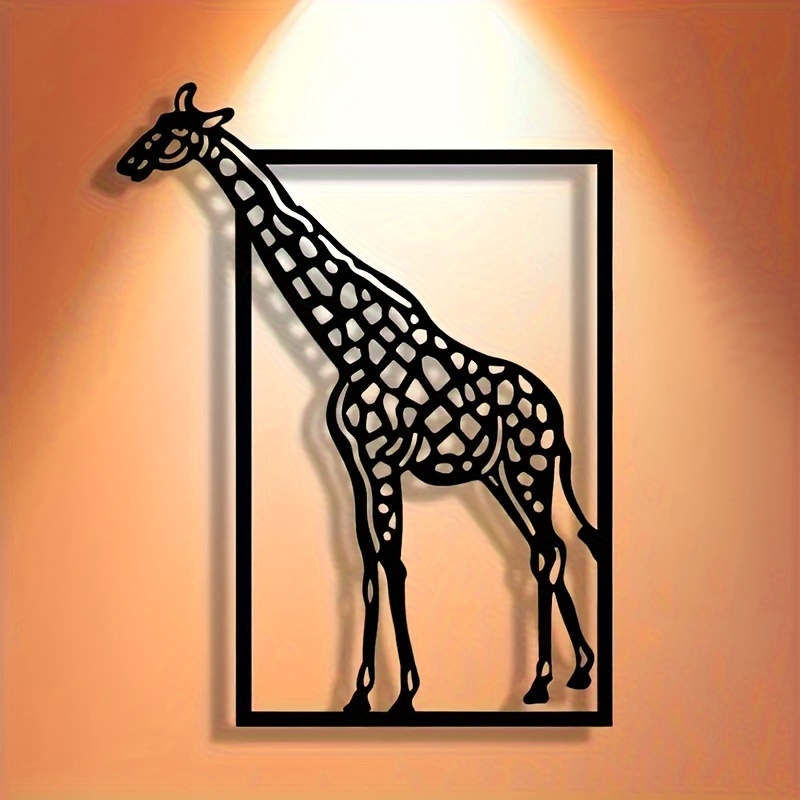 Abstracte giraffe metalen wand - Art Craft Cafe recensie en prijs