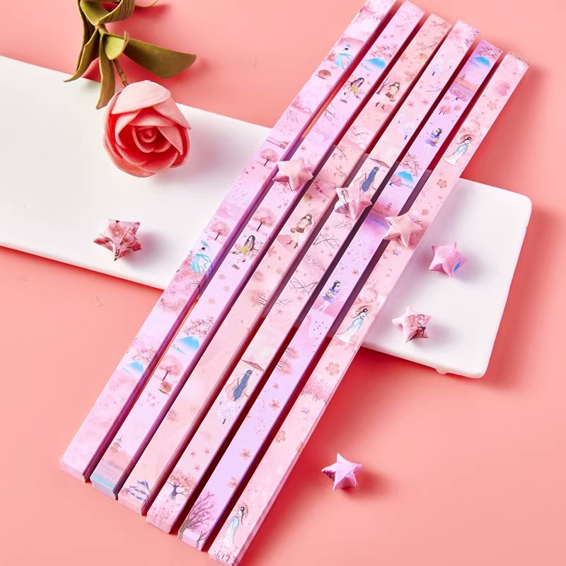 540 vellen Lucky Star Origami  - Art Craft Show recensie en prijs