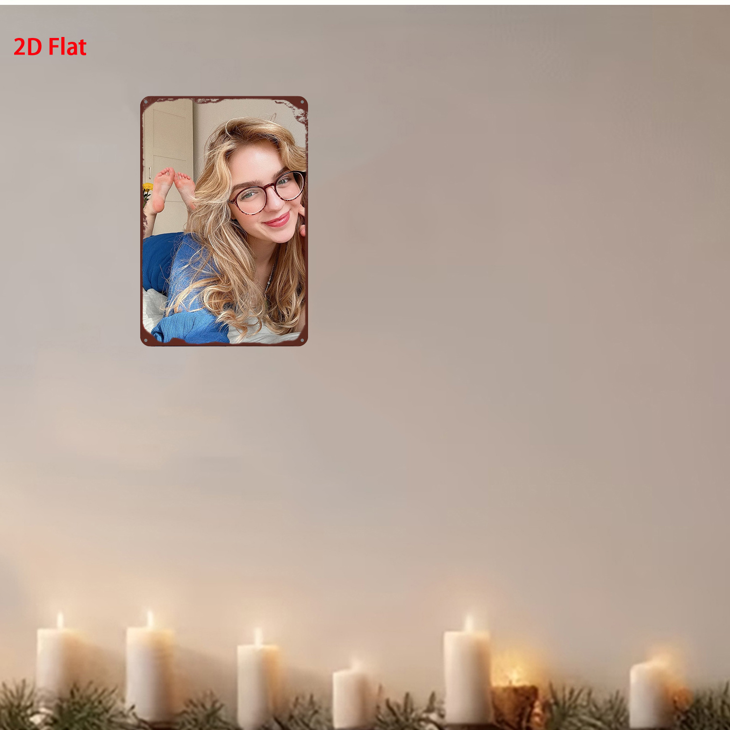 2D retro metalen bord, moderne - Art Craft Club recensie en prijs