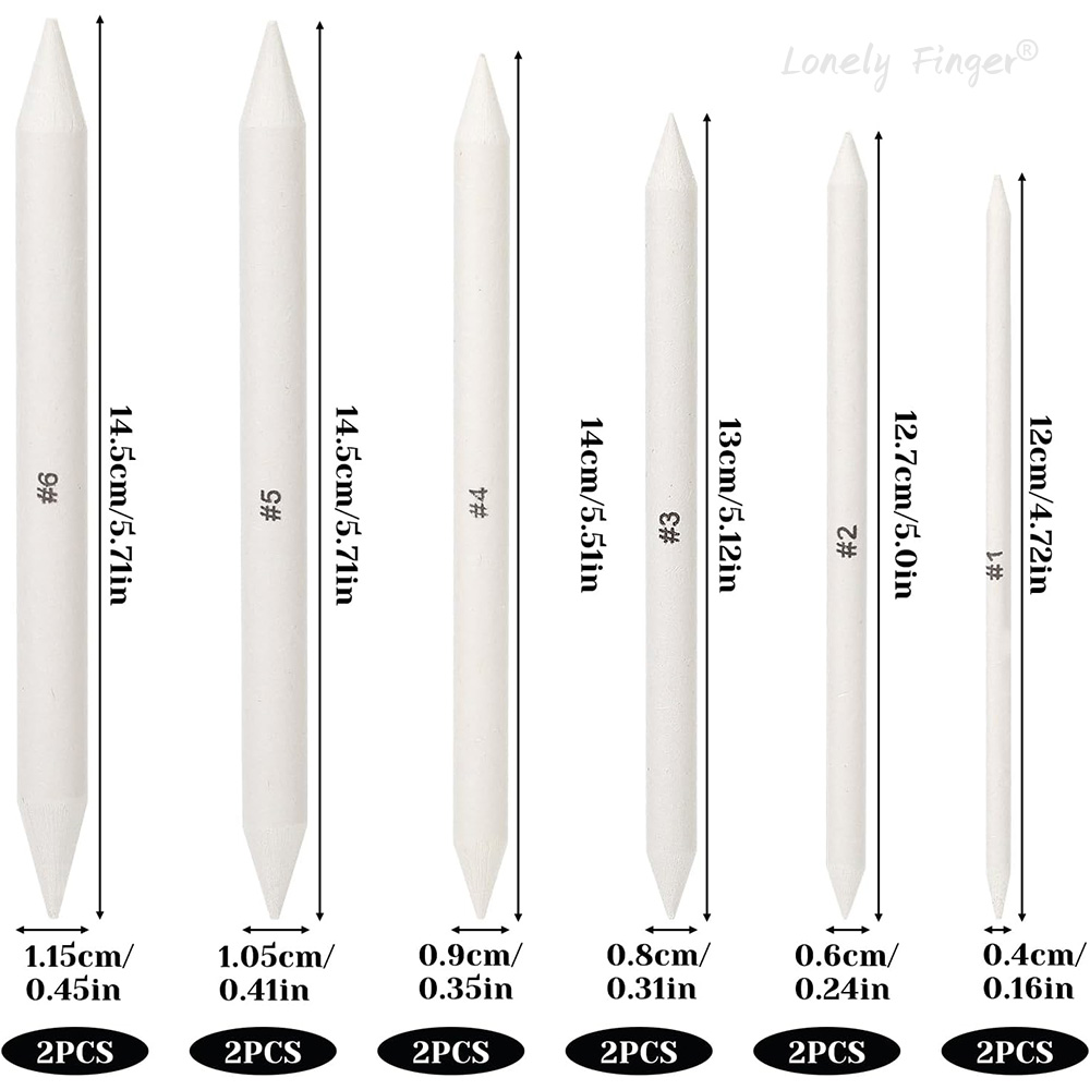 6/12 stuks Blending Stumps, Pa - Art Craft Blend recensie en prijs
