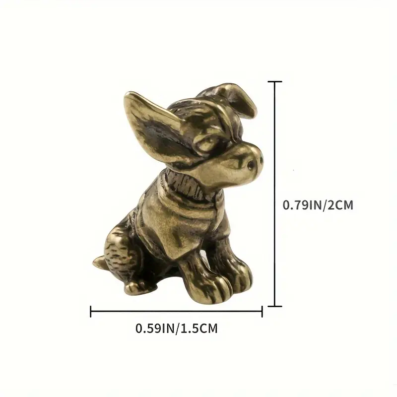 Kleine hond ornament messing s - Art Craft Cafe recensie en prijs