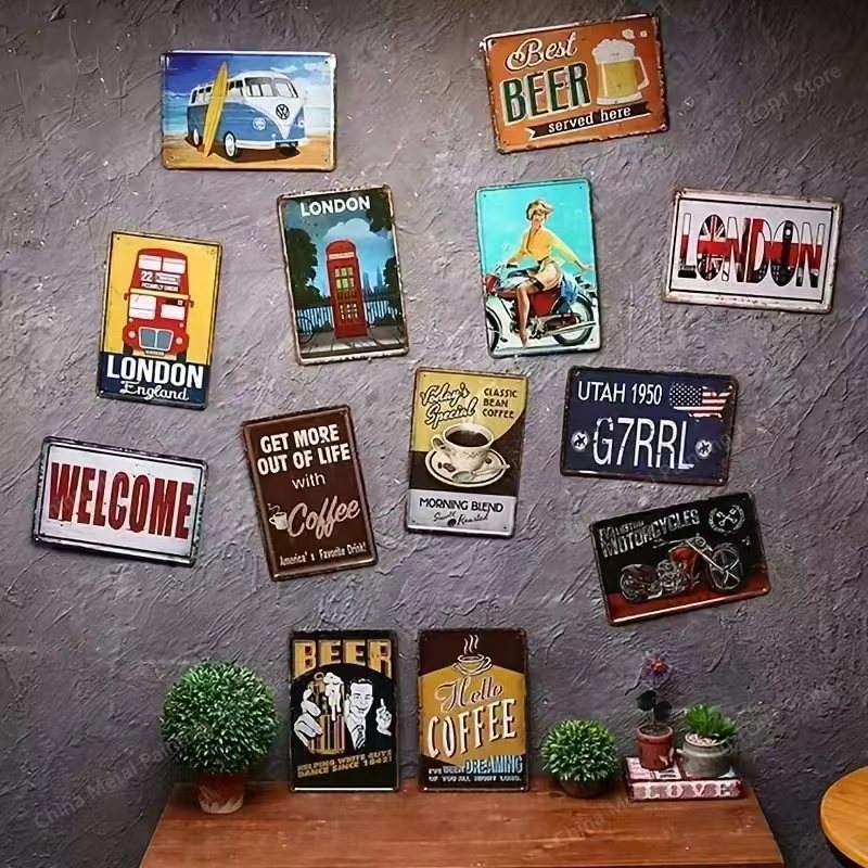 2D Vintage Metalen Bord, Moder - Art Craft Club recensie en prijs