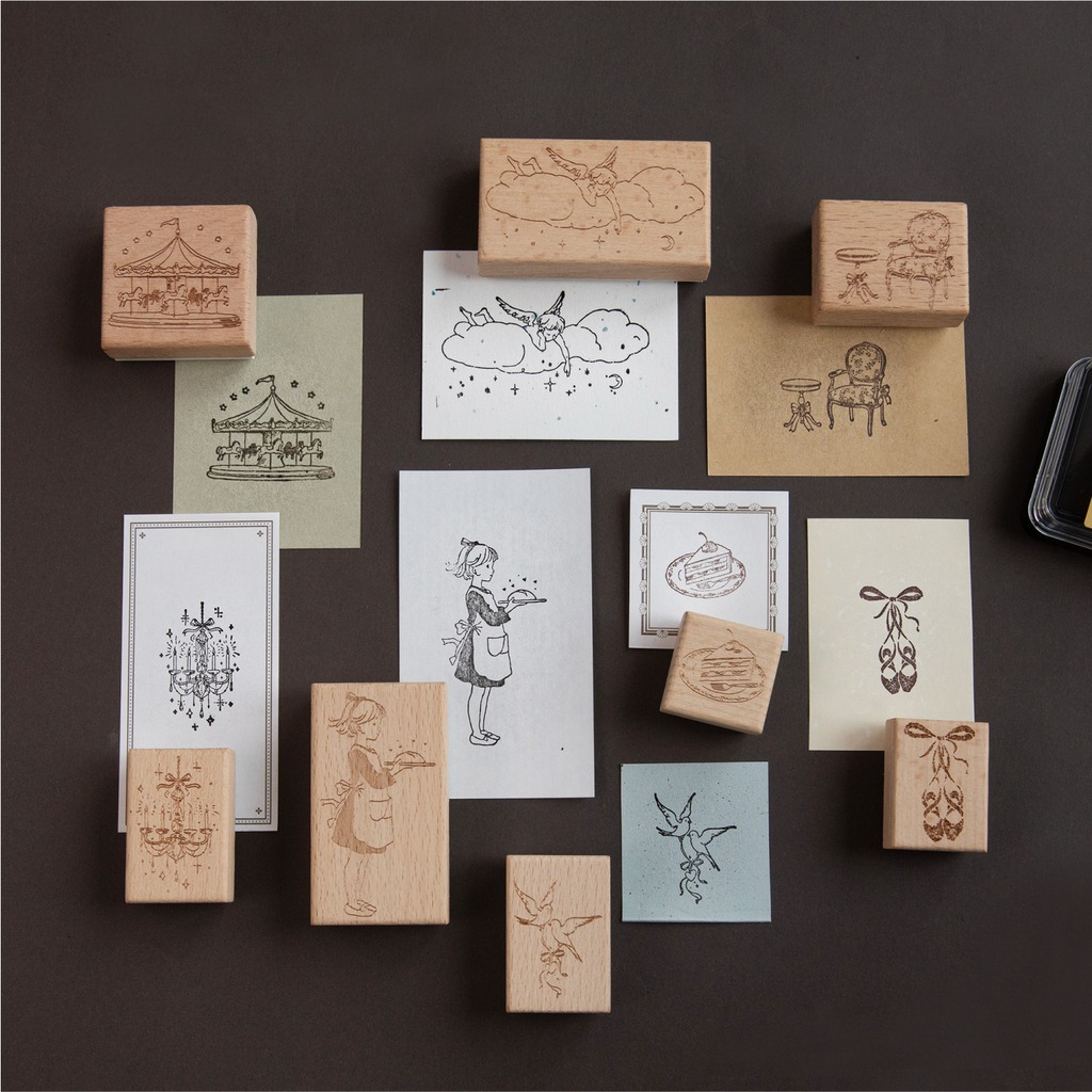 Vintage houten cartoonpatroon  - Art Craft Notebook recensie en prijs