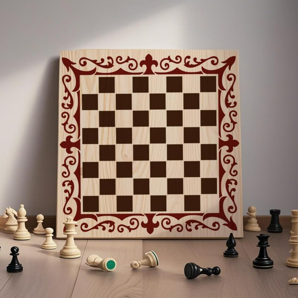 2 stuks schaakstukken stencil  - Queen Art Craft recensie en prijs