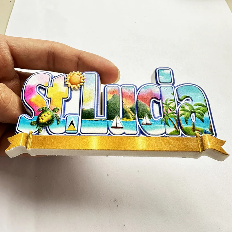 St. Lucia West Indies, Strand  - Art Craft Letter A recensie en prijs