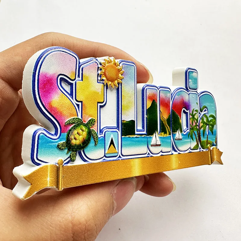 St. Lucia West Indies, Strand  - Art Craft Letter A recensie en prijs