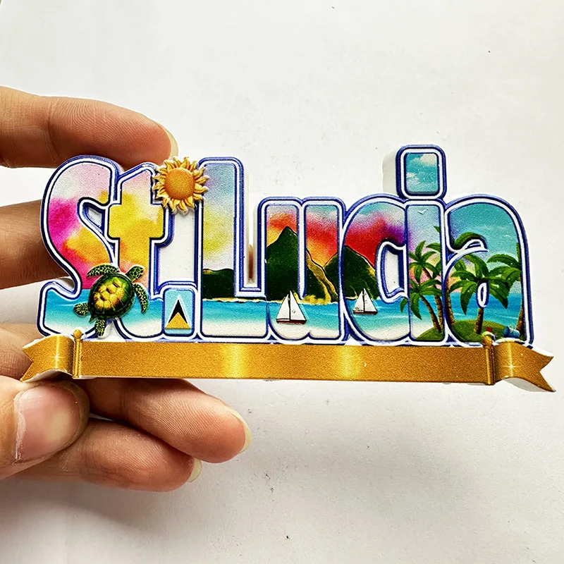 St. Lucia West Indies, Strand  - Art Craft Letter A recensie en prijs