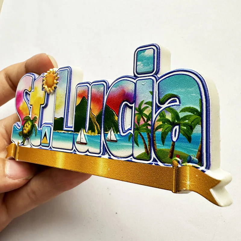 St. Lucia West Indies, Strand  - Art Craft Letter A recensie en prijs