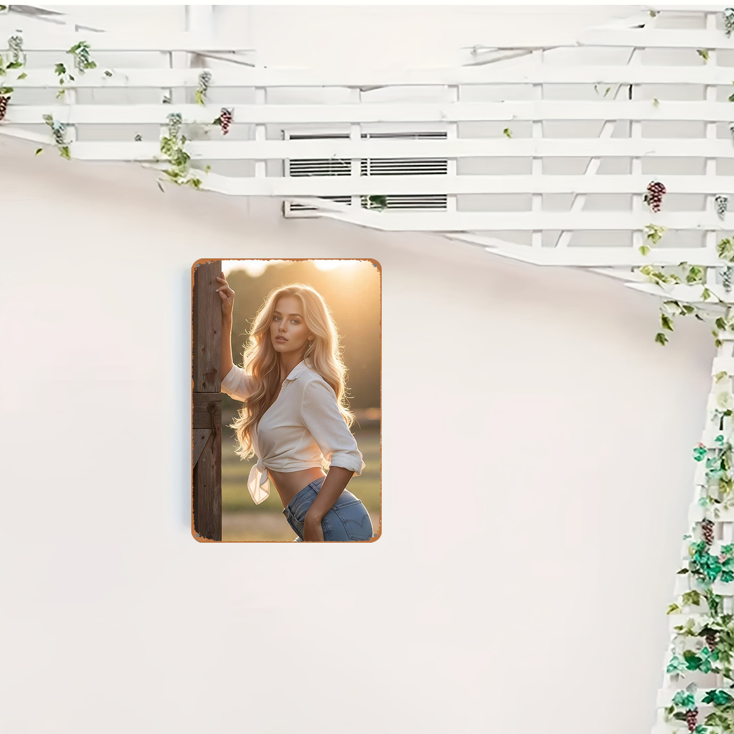 2D vintage metalen bord, platt - Art Craft Club recensie en prijs