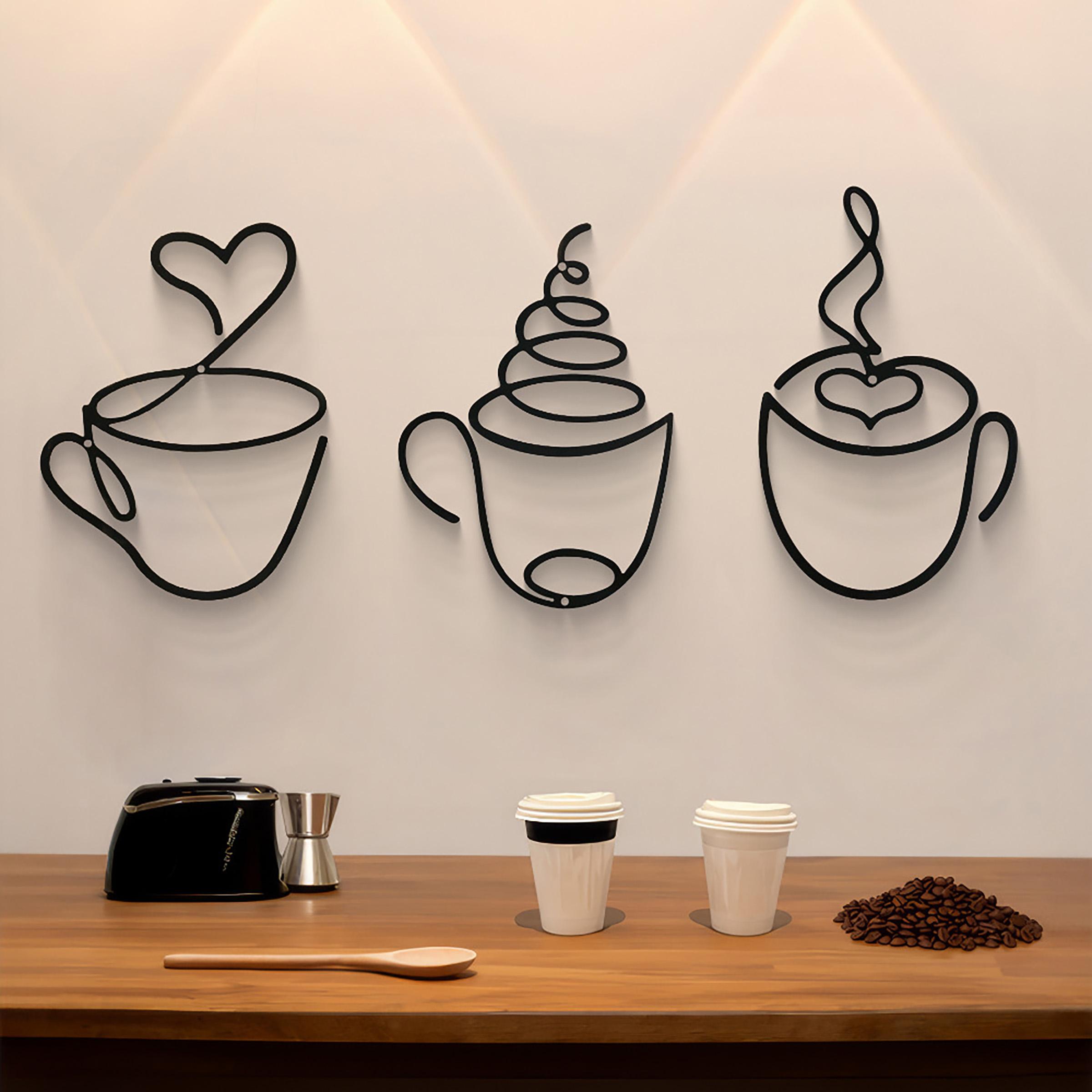 3-delige set creatieve koffie- - Art Craft Cafe recensie en prijs