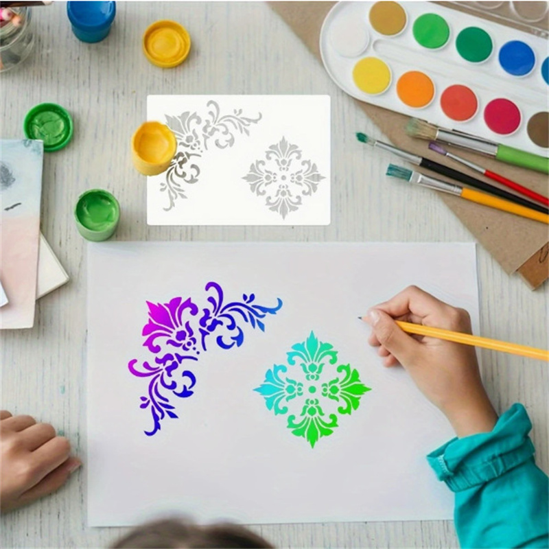 6 stuks bloemen hoekstencils v - Art Craft Furniture recensie en prijs
