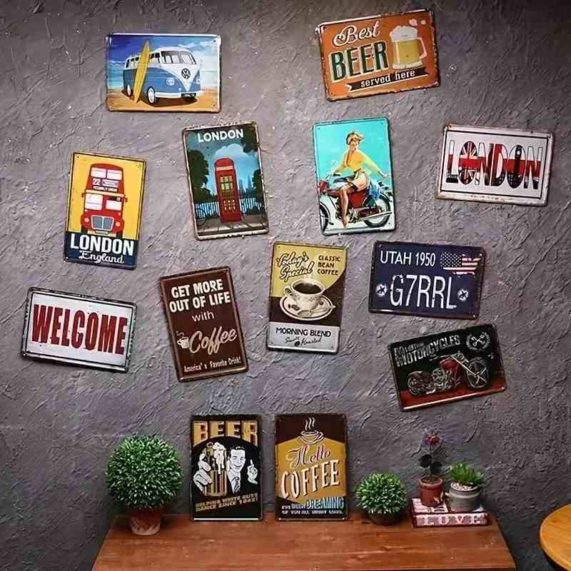 2D Vintage Metalen Bord, Moder - Art Craft Club recensie en prijs