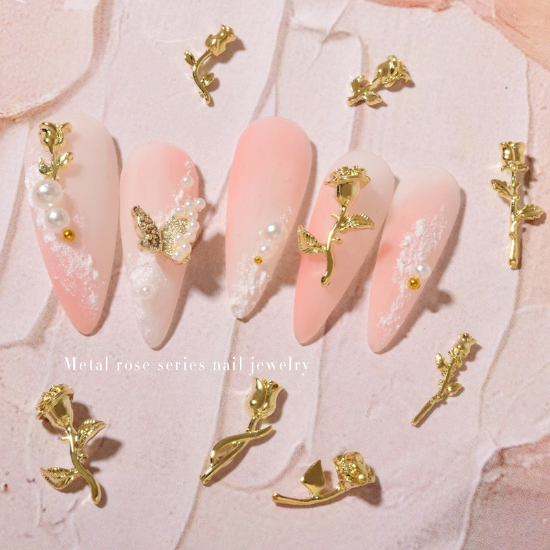 10 stuks 3D Rose Nail Art Orna - Art Craft Show recensie en prijs