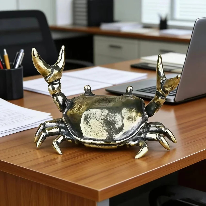Messing Krab Sculptuur Gewicht - Art Craft Furniture recensie en prijs