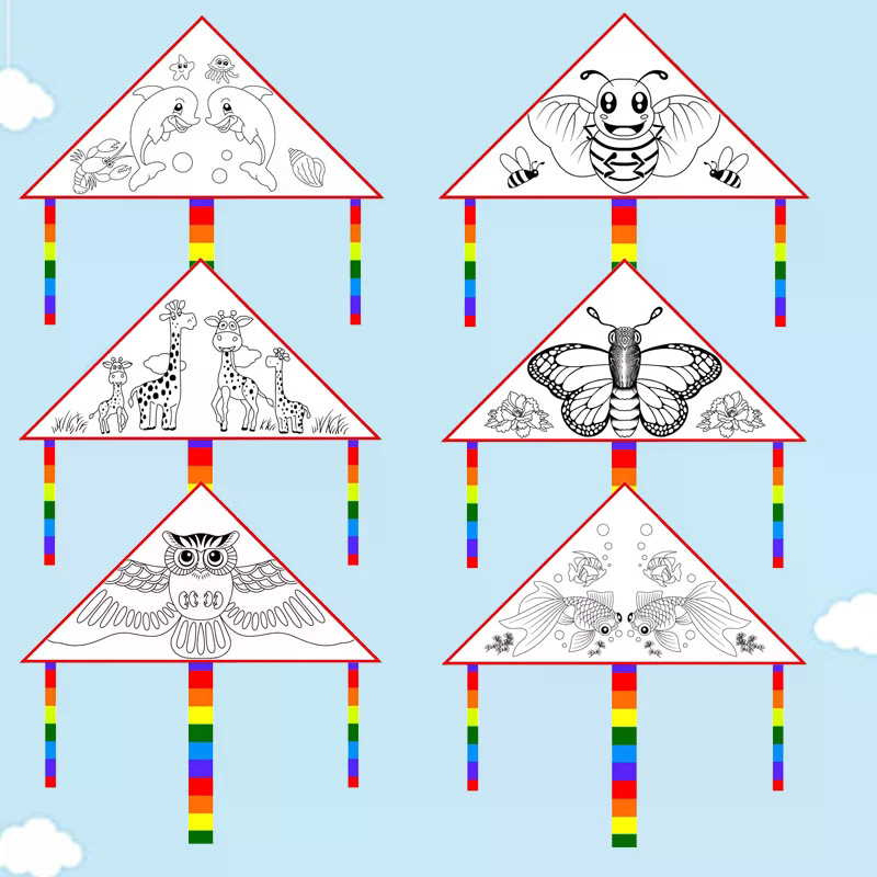 Lege vlieger DIY Kinderen Educ - Art Craft Kite recensie en prijs