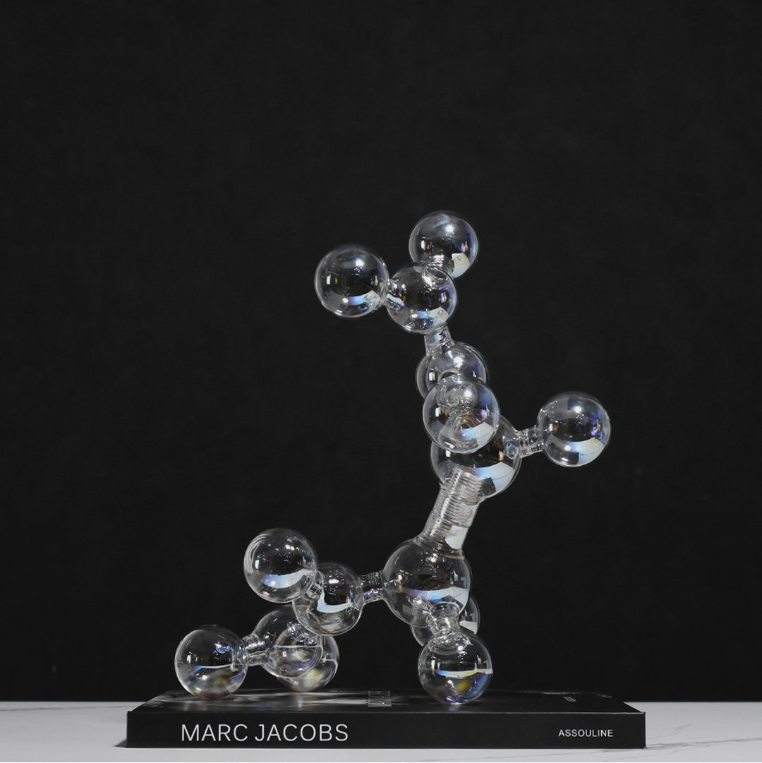 Kleurrijke glazen moleculaire  - Art Craft Club recensie en prijs