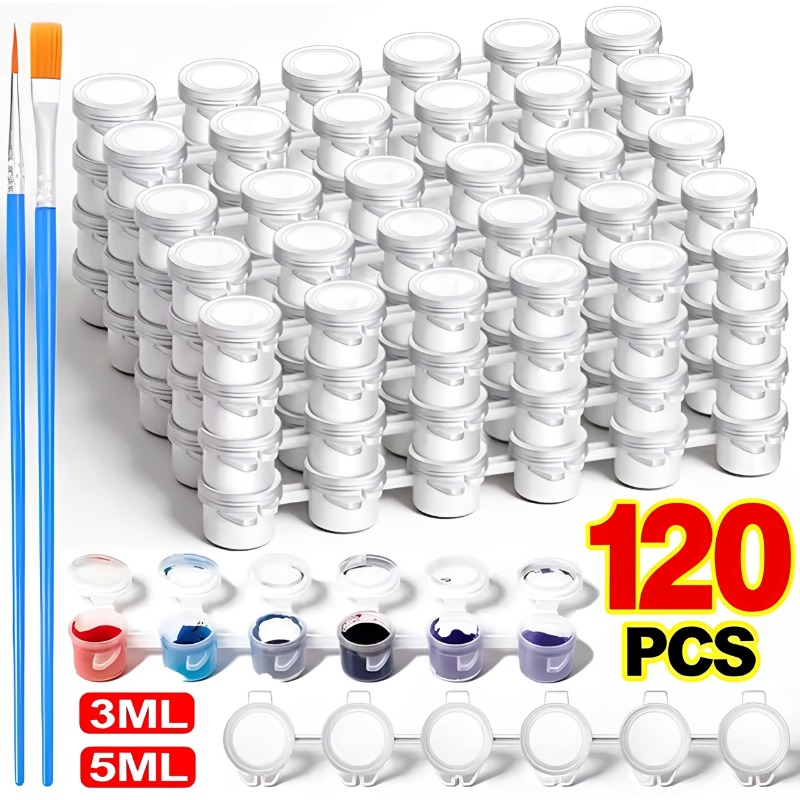 3/5ml lege verfpotten met deks - Art And Craft With Paint recensie en prijs