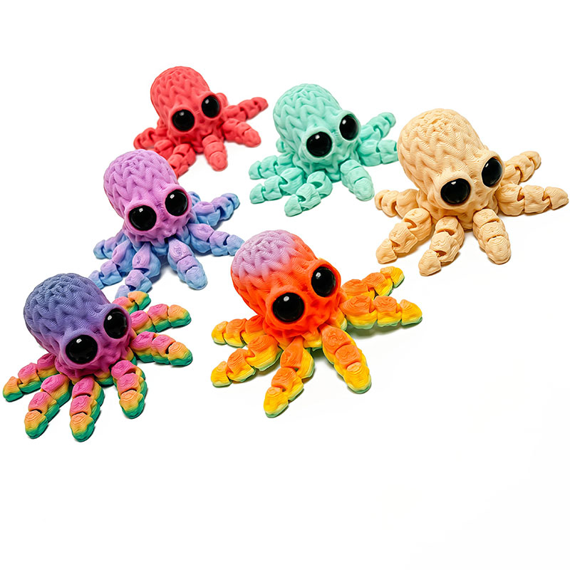 Schattige 3D-geprinte octopus  - Art Craft Magnet recensie en prijs